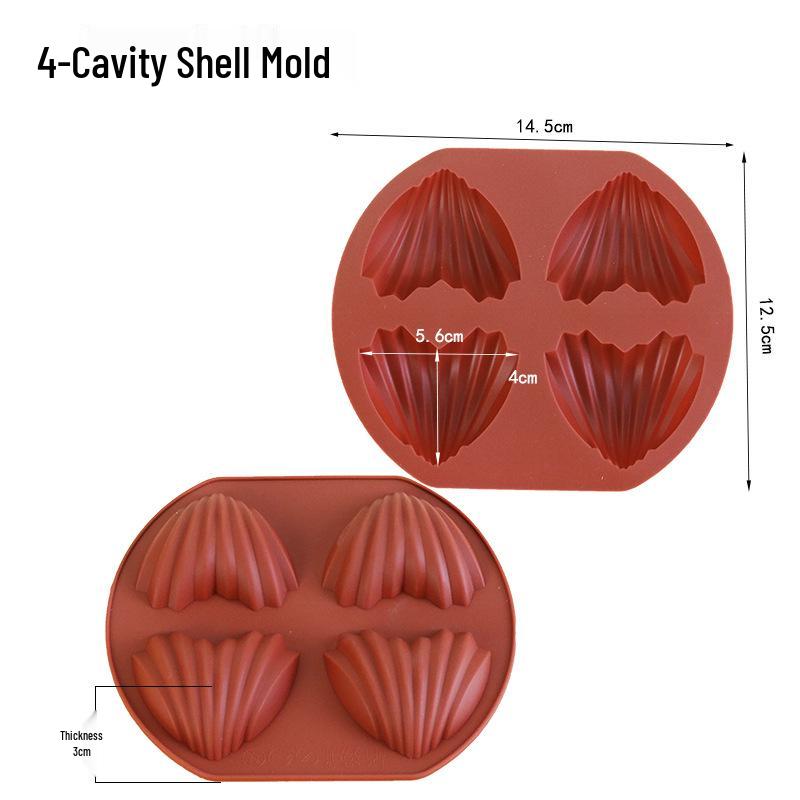 Silicone Seashell Madeleine Mold: Heat-Resistant Tool for Cakes, Pastries, and Chocolates
Silicone Seashell Madeleine Mold: Heat-Resistant Tool for Cakes, Pastries, and Chocolates