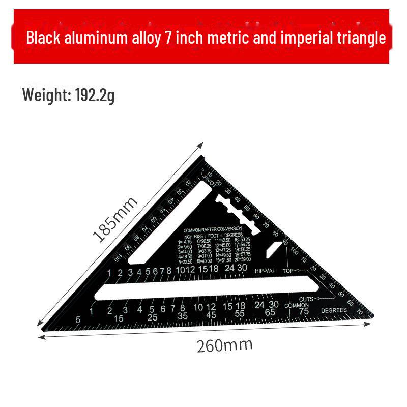 Высокоточная многофункциональная линейка из алюминиевого сплава с углом 45° для деревообработки и утолщенным краем из нержавеющей стали
Высокоточная многофункциональная линейка из алюминиевого сплава с углом 45° для деревообработки и утолщенным краем из нержавеющей стали