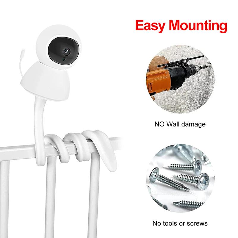 Silicon Baby Camera Bracket Indoor Monitoring Bracket No Drilling Crib Cradle Rod Hose Holder Adjustable Twist Mounting білий
Silicon Baby Camera Bracket Indoor Monitoring Bracket No Drilling Crib Cradle Rod Hose Holder Adjustable Twist Mounting білий