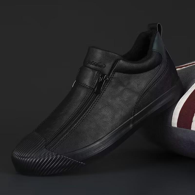 2026 New Autumn Men s Trendy Sports Shoes Leather Soft Sole High Top Men s Shoes One Step Zipper Leather Shoes Size 38-44 38 чорний
2026 New Autumn Men s Trendy Sports Shoes Leather Soft Sole High Top Men s Shoes One Step Zipper Leather Shoes Size 38-44 38 чорний