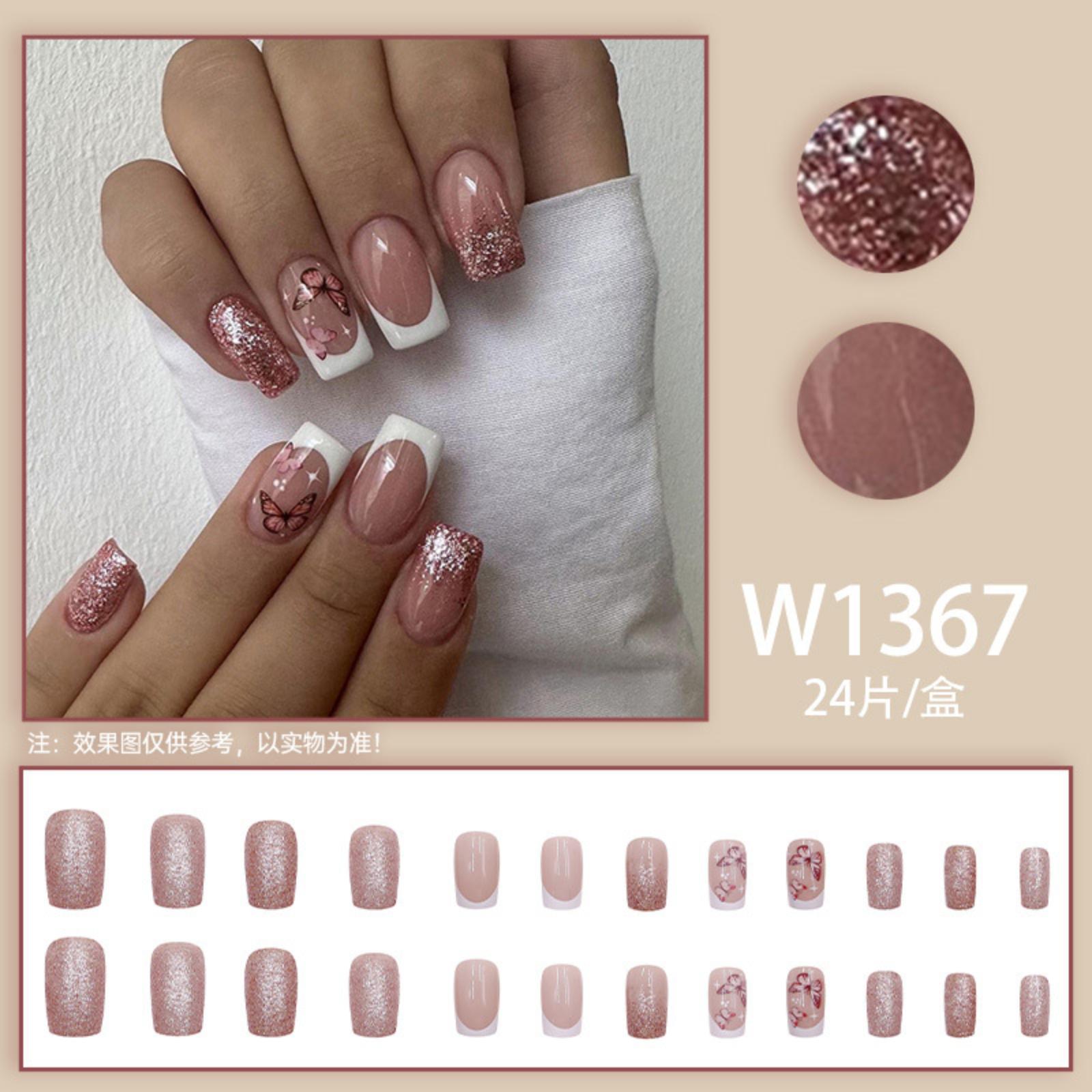 1ml French Minimalist With Butterfly Glitter Nail Stickers For Early Spring. One Size
1ml French Minimalist With Butterfly Glitter Nail Stickers For Early Spring. One Size