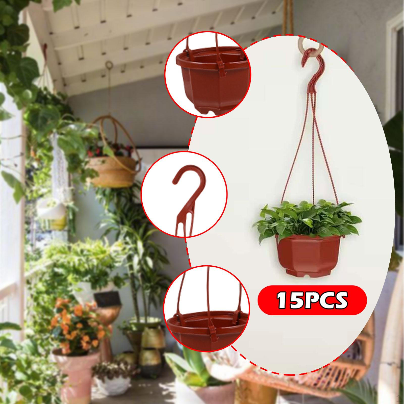 15 Hanging Flower Pots with Drainage Holes for Balcony, Garden, And Living Room 9.5cmx6cm
15 Hanging Flower Pots with Drainage Holes for Balcony, Garden, And Living Room 9.5cmx6cm