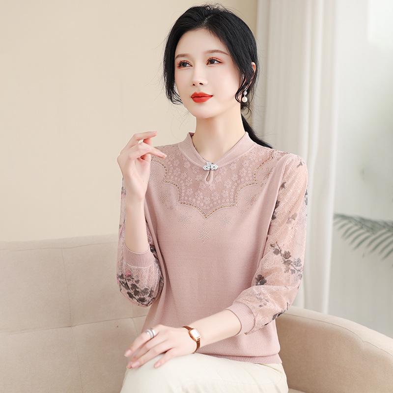 Elegant 2026 Spring/Autumn Knitted Top with Qipao Collar & Gauze Sleeves for Middle-aged and Elderly Women. 3XL (145-160 kg) розовый
Elegant 2026 Spring/Autumn Knitted Top with Qipao Collar & Gauze Sleeves for Middle-aged and Elderly Women. 3XL (145-160 kg) розовый