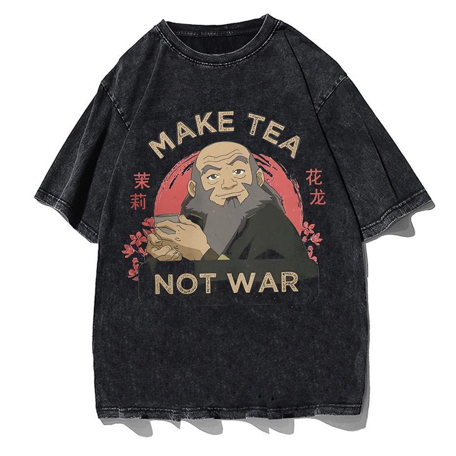 Мужская футболка Avatar The Last Airbender, футболки Make Tea Not War, с короткими рукавами, хлопковая футболка с круглым вырезом, футболка унисекс большого размера
Мужская футболка Avatar The Last Airbender, футболки Make Tea Not War, с короткими рукавами, хлопковая футболка с круглым вырезом, футболка унисекс большого размера