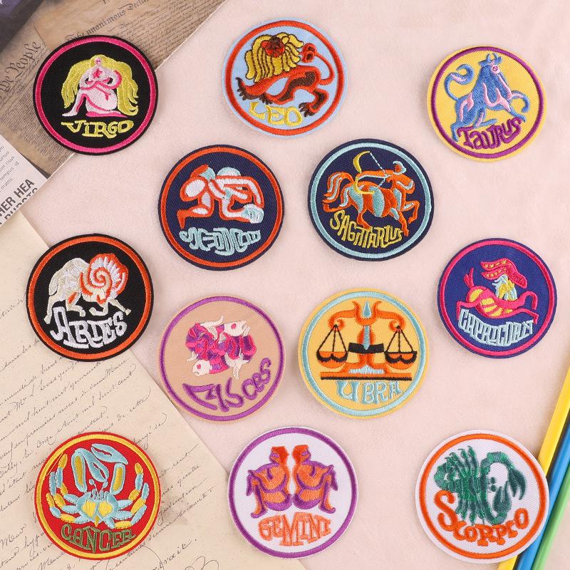 Embroidery Round Badge 12 Constellation Patch Sticker Shoe Hat Luggage Accessories Source Embroidery Cloth Sticker C3R-A-4-5
Embroidery Round Badge 12 Constellation Patch Sticker Shoe Hat Luggage Accessories Source Embroidery Cloth Sticker C3R-A-4-5