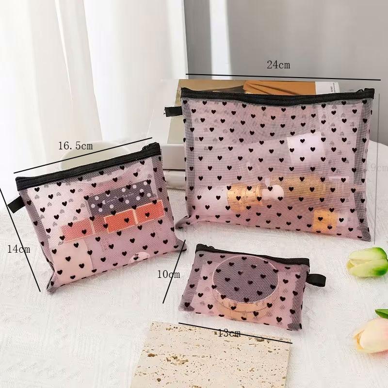 1PCS Transparent Make Up Bag for Women Girl Travel Storage Wash Bag Makeup Organizer Case Pouch Love Heart Mesh Cosmetic Bag S
1PCS Transparent Make Up Bag for Women Girl Travel Storage Wash Bag Makeup Organizer Case Pouch Love Heart Mesh Cosmetic Bag S