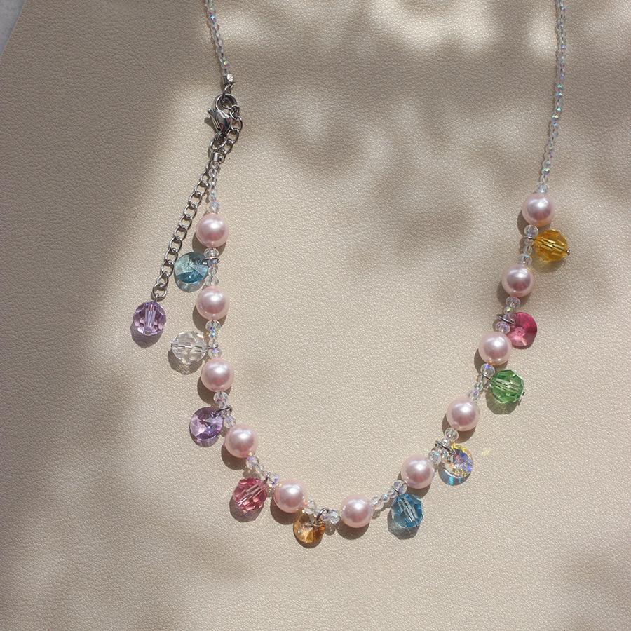 Titanium steel French pearl crystal beaded necklace fashion light luxury collarbone chain creative design sense jewelry women s high sense
Titanium steel French pearl crystal beaded necklace fashion light luxury collarbone chain creative design sense jewelry women s high sense
