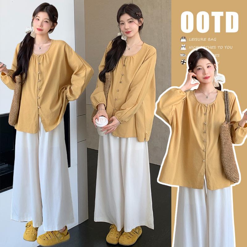 2026 Spring Maternity Two-Piece Set: Sweet Age-Reducing Long-Sleeve Shirt + Loose Wide-Leg Pants XXL
2026 Spring Maternity Two-Piece Set: Sweet Age-Reducing Long-Sleeve Shirt + Loose Wide-Leg Pants XXL