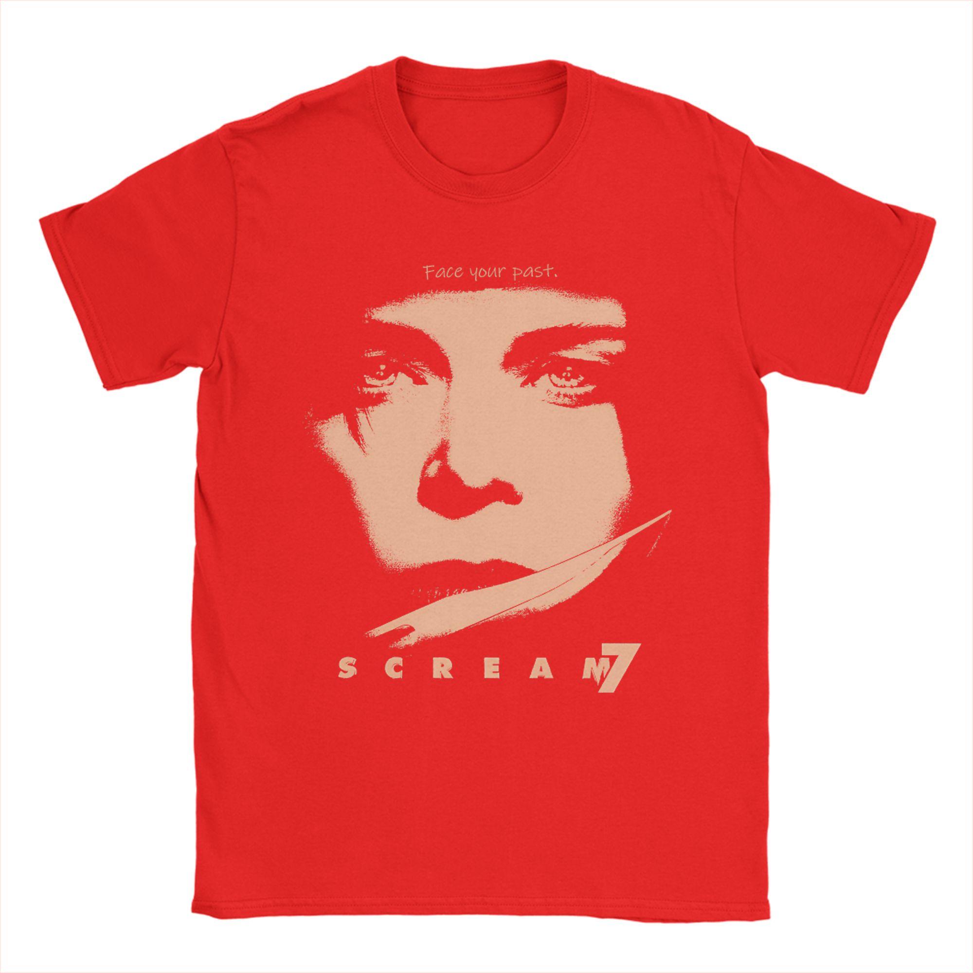 Scream 7 Face Your Past Horror T Shirt Mens Cotton Funny TShirts Round Neck Tees Short Sleeve Clothes Printed M
Scream 7 Face Your Past Horror T Shirt Mens Cotton Funny TShirts Round Neck Tees Short Sleeve Clothes Printed M