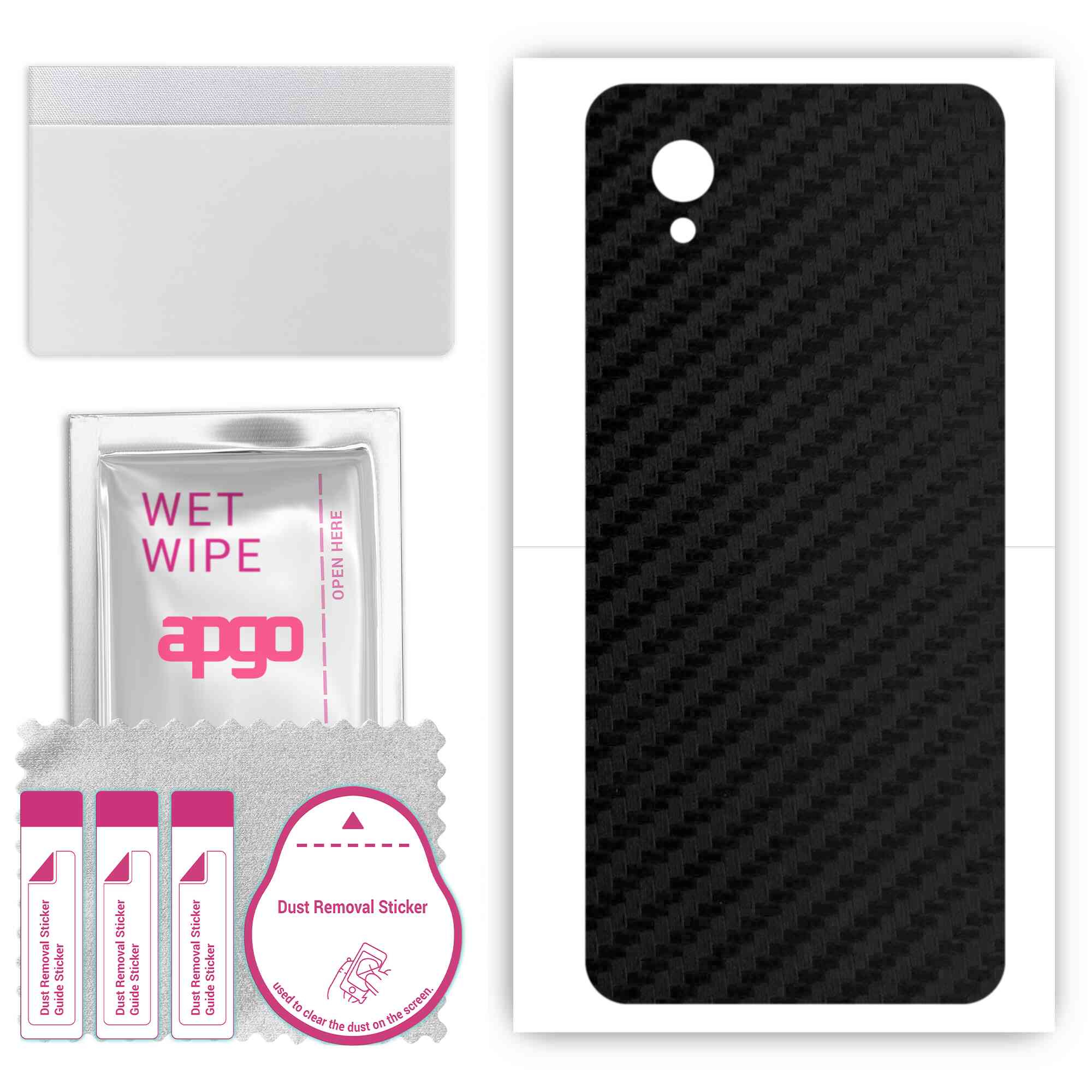 apgo Protective Skin Sticker for the back compatible with Alcatel 1, Wrap Film, Foil, Vinyl - Pattern Carbon Black
apgo Protective Skin Sticker for the back compatible with Alcatel 1, Wrap Film, Foil, Vinyl - Pattern Carbon Black