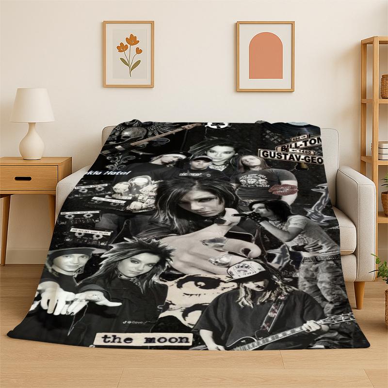 Rock Band Tokio Hotel Bill Kaulitz Flannel Blanket Soft Warm Throw Blanket for Bedroom Living Room Bed Travel Camping Picnic 75x90cm
Rock Band Tokio Hotel Bill Kaulitz Flannel Blanket Soft Warm Throw Blanket for Bedroom Living Room Bed Travel Camping Picnic 75x90cm