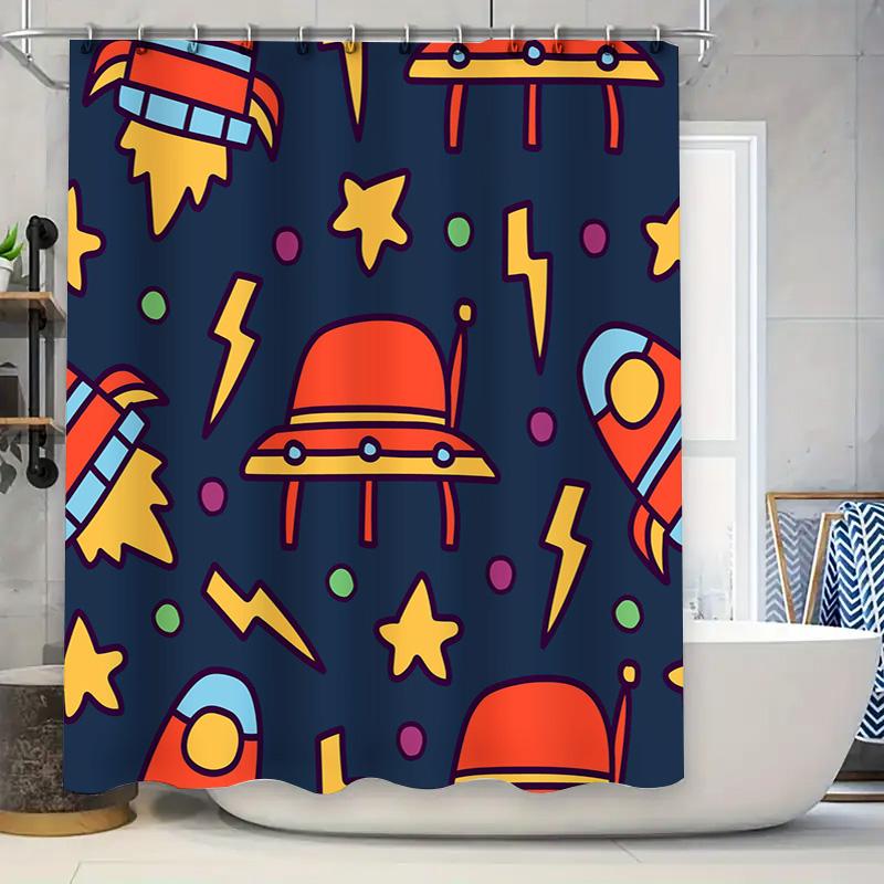 Stylish Space Pattern Shower Curtain For Bathroom Decoration Waterproof Fabric With Hooks W60H190(CM)-1 Pcs
Stylish Space Pattern Shower Curtain For Bathroom Decoration Waterproof Fabric With Hooks W60H190(CM)-1 Pcs