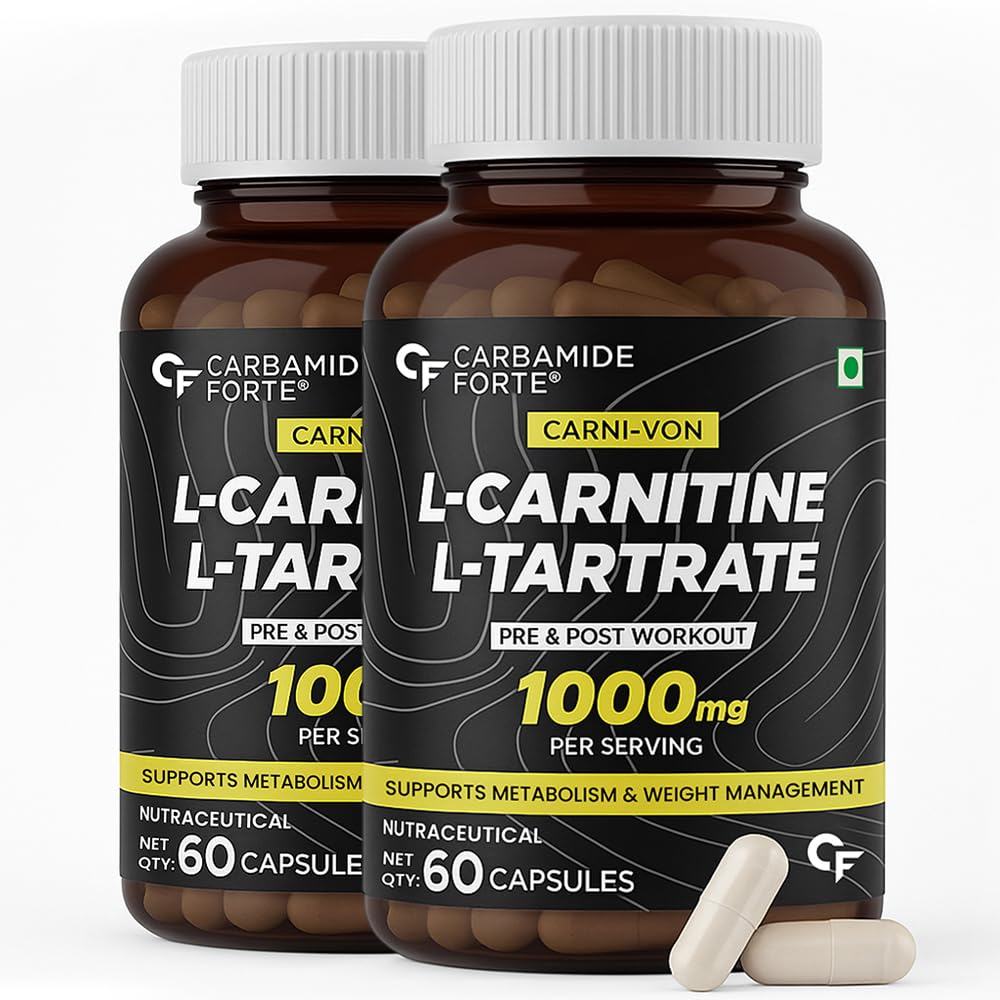 CF Carbamide Forte L Carnitine 1000mg Veg Capsules Pre Workout Energy Support For Men Women Fitness Training 60 Capsules X Pack Of 2
CF Carbamide Forte L Carnitine 1000mg Veg Capsules Pre Workout Energy Support For Men Women Fitness Training 60 Capsules X Pack Of 2
