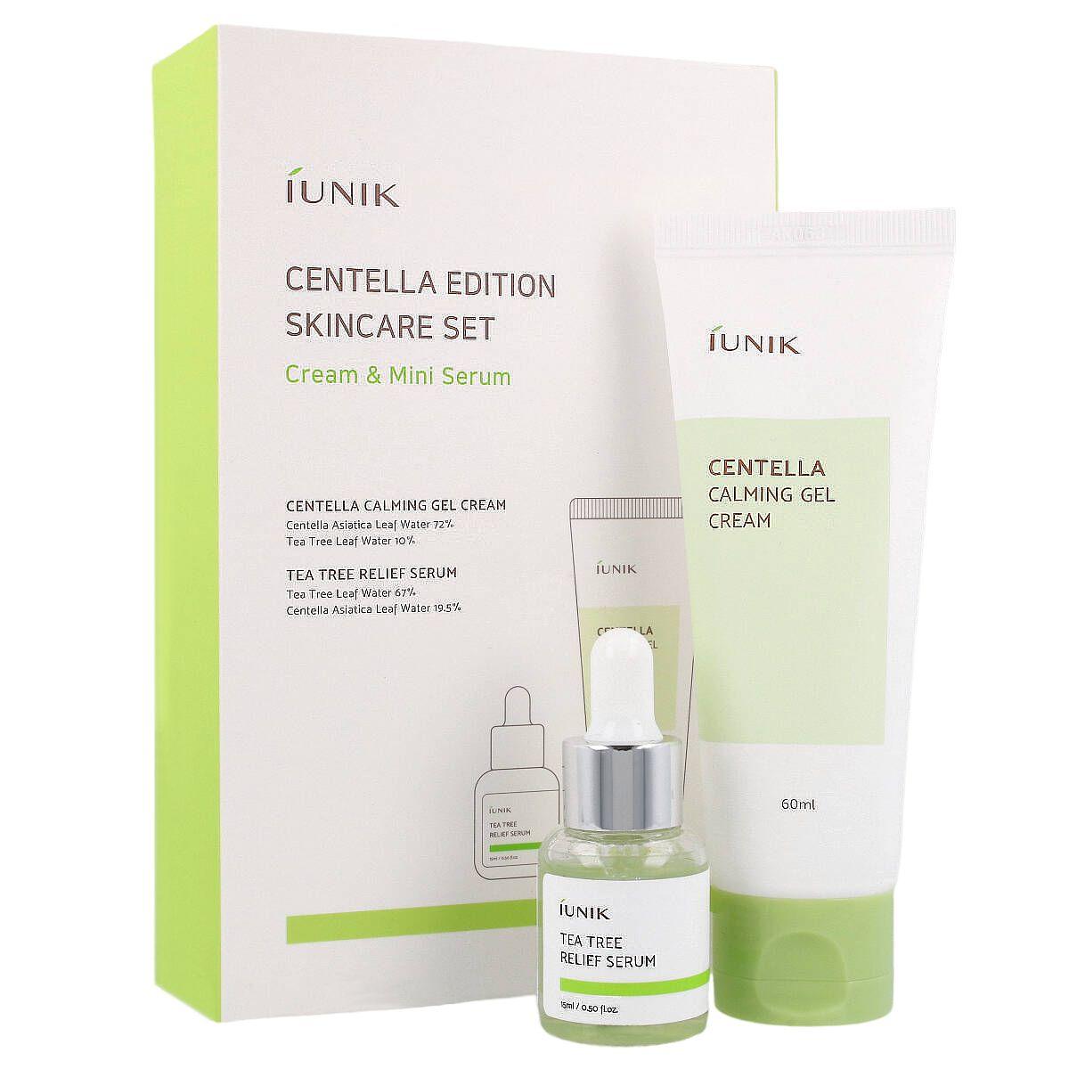 IUNIK SET Centella Edition (Centella Gel Cream 60ml + Tea Tree Serum 15ml) - Łagodząco-nawilżający zestaw do pielęgnacji twarzy
IUNIK SET Centella Edition (Centella Gel Cream 60ml + Tea Tree Serum 15ml) - Łagodząco-nawilżający zestaw do pielęgnacji twarzy