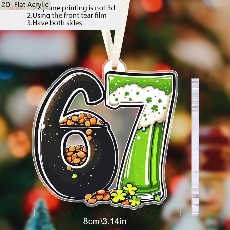 улица. Прозрачный акриловый кулон на День святого Патрика - Черный Зеленый Копилка Клевер 6/7, Подвесной Настенный/Дверной/Автомобильный/Дерево, Праздничный декор, Идеальный подарок для друзей 1pc
улица. Прозрачный акриловый кулон на День святого Патрика - Черный Зеленый Копилка Клевер 6/7, Подвесной Настенный/Дверной/Автомобильный/Дерево, Праздничный декор, Идеальный подарок для друзей 1pc