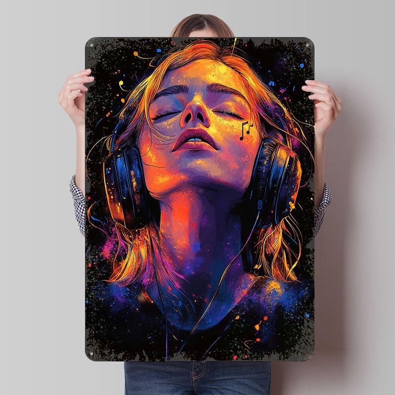 Woman Listening to Music Metal Poster Customized Wall Art Retro Vintage Tinplate Signs for Office Decoration Room Home Decor 7.9x11.8In(20x30cm)
Woman Listening to Music Metal Poster Customized Wall Art Retro Vintage Tinplate Signs for Office Decoration Room Home Decor 7.9x11.8In(20x30cm)