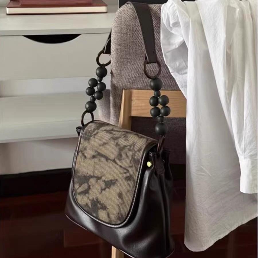 IELGY Нишевый дизайн, новая сумка для подмышек в китайском стиле, высококачественная универсальная сумка через плечо для поездок на работу коричневый