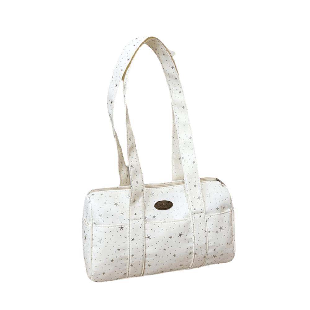 Retro Large Capacity Polka Dot Star Pillow Bag Multi-Pocket Lightweight Round Boston Bag Versatile Zipper Bucket Bag Women
Retro Large Capacity Polka Dot Star Pillow Bag Multi-Pocket Lightweight Round Boston Bag Versatile Zipper Bucket Bag Women