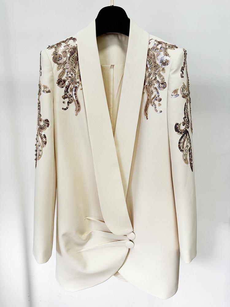 2026 Spring European & American Socialite Style: Luxurious Fruit Collar Suit Dress with Rhinestone Beading Large бежевый
2026 Spring European & American Socialite Style: Luxurious Fruit Collar Suit Dress with Rhinestone Beading Large бежевый