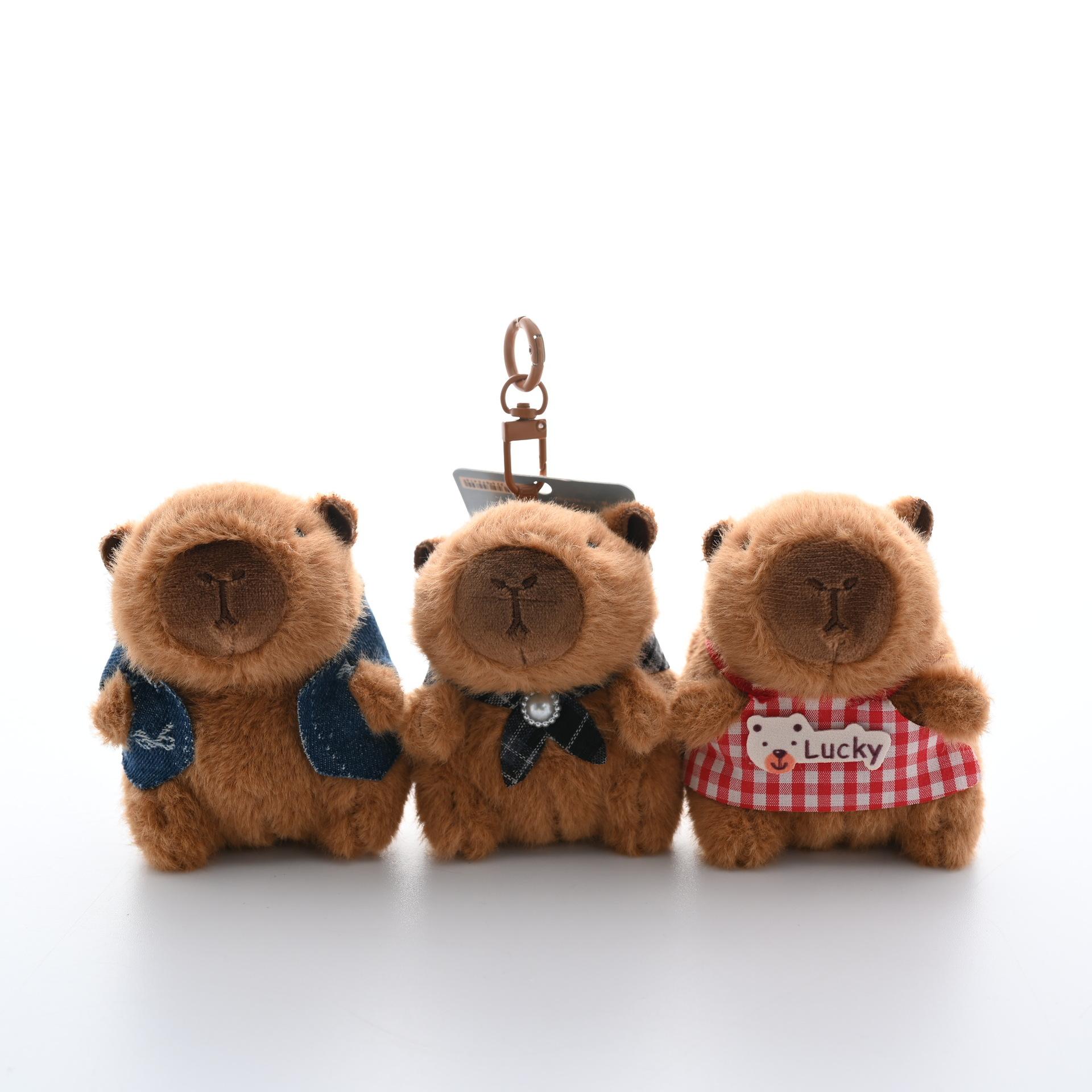 New Cartoon Capybara Plush Doll Pendant Keychain Cute Simulation Animal Dutch Pig Plush Stuffed Pendant Backpack Decor Keyring
New Cartoon Capybara Plush Doll Pendant Keychain Cute Simulation Animal Dutch Pig Plush Stuffed Pendant Backpack Decor Keyring