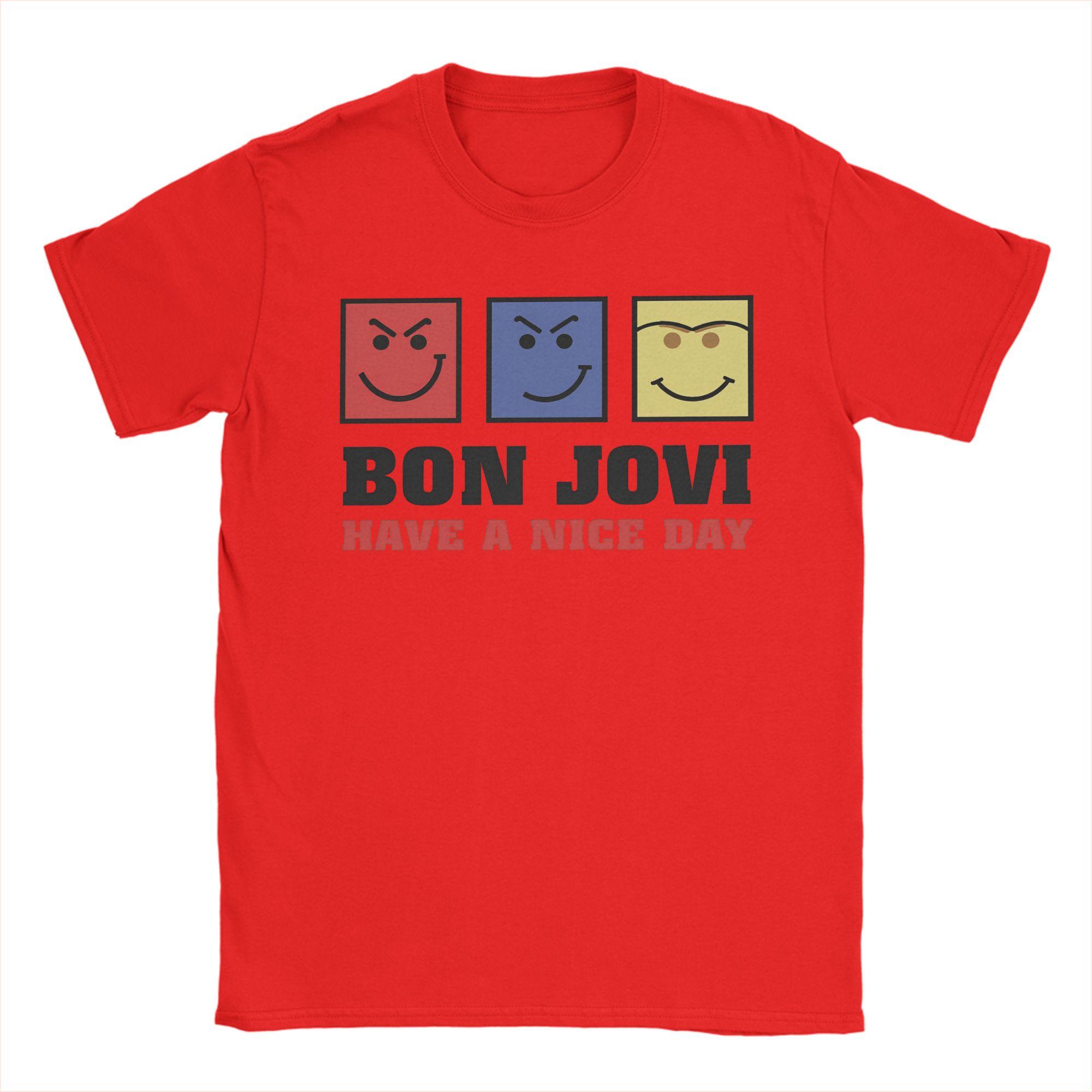 Have A Nice Day Bon Jovi T-Shirt for Men Amazing Cotton Tee Shirt Round Neck Short Sleeve T Shirt Plus Size Clothing S
Have A Nice Day Bon Jovi T-Shirt for Men Amazing Cotton Tee Shirt Round Neck Short Sleeve T Shirt Plus Size Clothing S