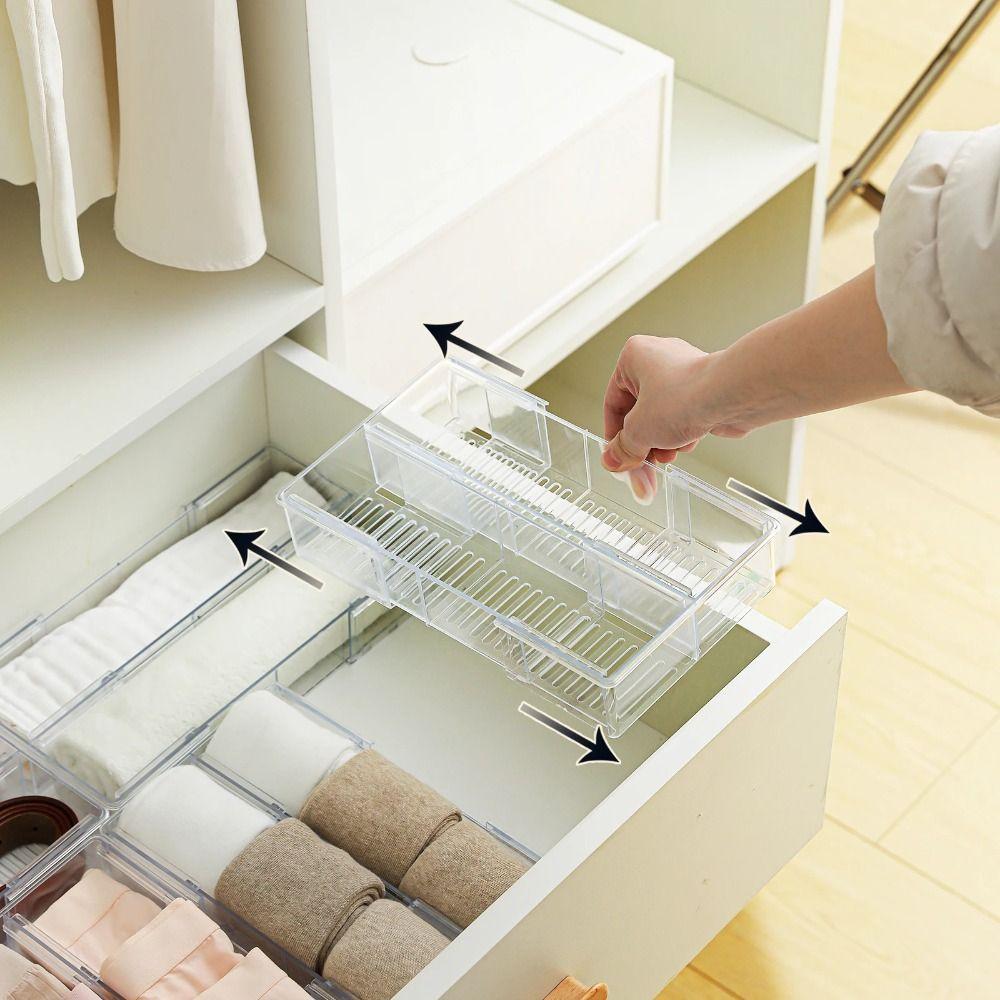 Adjustable Drawer Telescopic Organizer Box Multipurpose Tableware Divider Box прозорий
Adjustable Drawer Telescopic Organizer Box Multipurpose Tableware Divider Box прозорий
