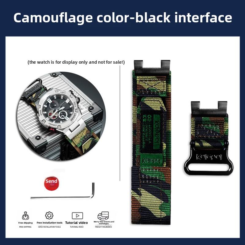 For Casio GST-B100/S130L/S310/W120L Fashionable and personalized modification nylon canvas watch strap accessories Send tools Special size
For Casio GST-B100/S130L/S310/W120L Fashionable and personalized modification nylon canvas watch strap accessories Send tools Special size