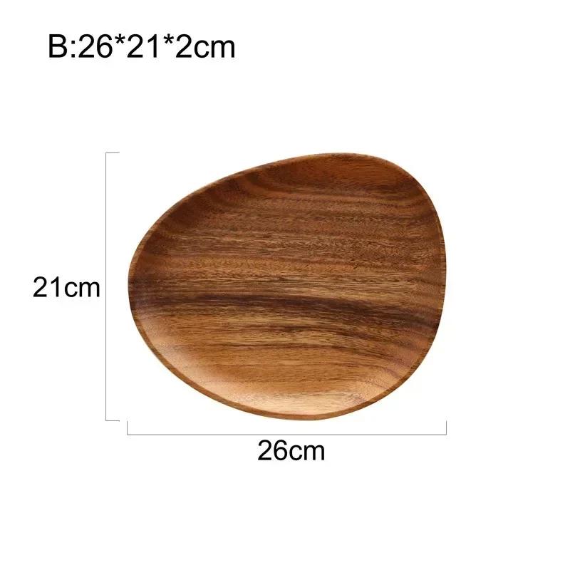 Walnut Wood Dinner Plate Japanese Solid Wood Dinner plate Irregular Oval FruitPlate Household WoodPlate Creative Dim Sum TeaTray
Walnut Wood Dinner Plate Japanese Solid Wood Dinner plate Irregular Oval FruitPlate Household WoodPlate Creative Dim Sum TeaTray
