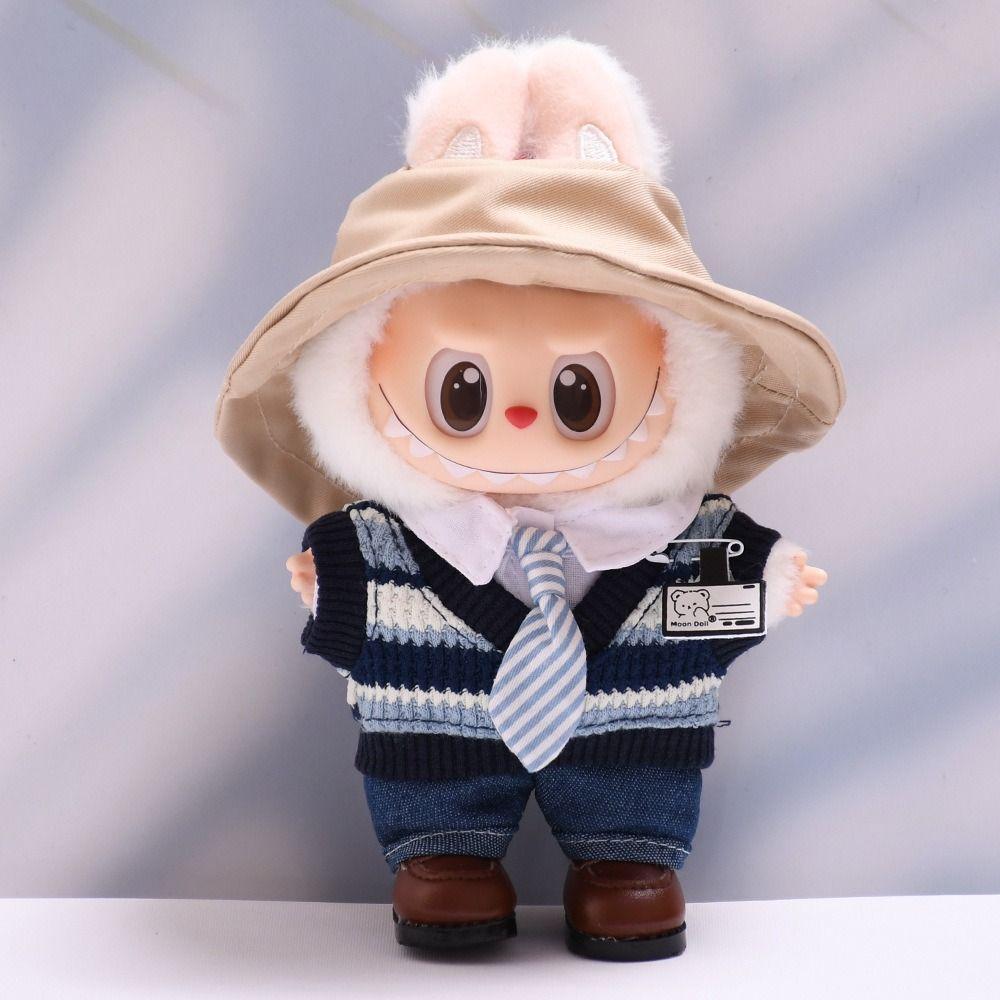 White-collar Outfit Labubu Doll s Suit Striped Sweater 17cm Plush Dolls Clothes Children Gift Style 1
White-collar Outfit Labubu Doll s Suit Striped Sweater 17cm Plush Dolls Clothes Children Gift Style 1