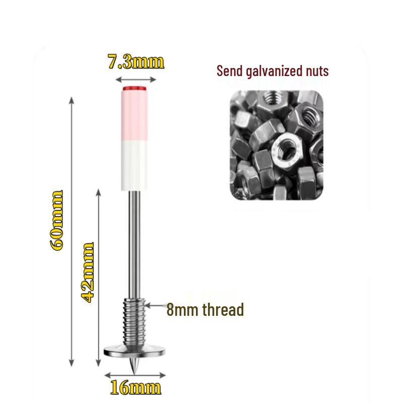 Compact Powder-Actuated Nail for Soundproofing and Ceiling Decoration
Compact Powder-Actuated Nail for Soundproofing and Ceiling Decoration