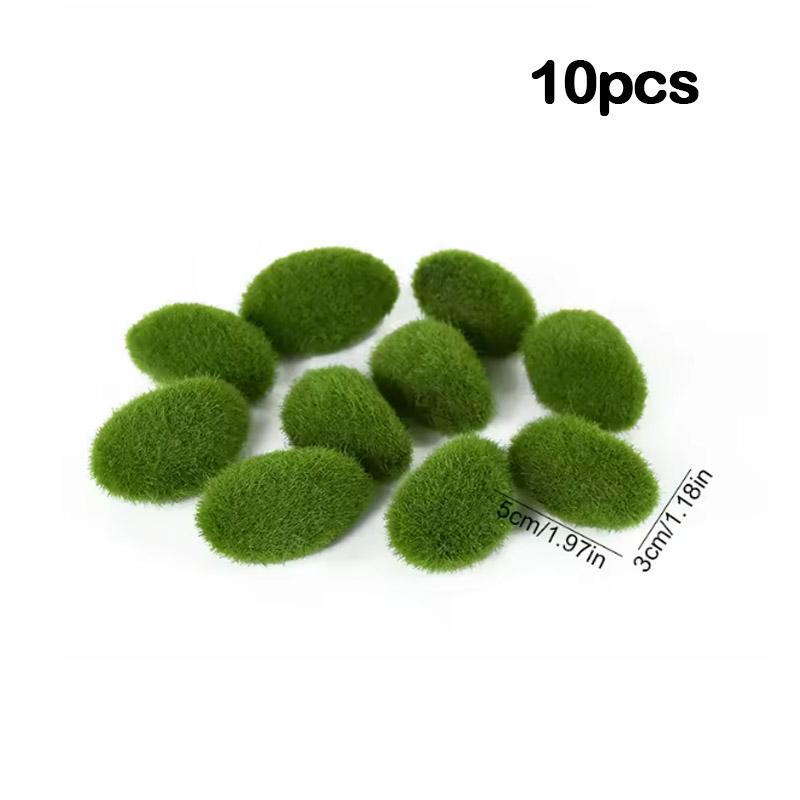 10PCS Artificial Green Moss Balls - Fake Stone Simulation Plants for Home Office Shop Window Plant Wall Decor
10PCS Artificial Green Moss Balls - Fake Stone Simulation Plants for Home Office Shop Window Plant Wall Decor