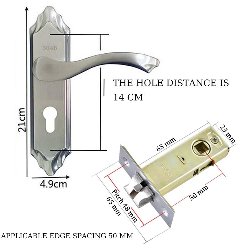 Indoor Door handle lock bedroom Shower Room door Locks Round tube lock core (3 keys) Hole spacing 110mm/125mm Lock tongue 40 50mm
Indoor Door handle lock bedroom Shower Room door Locks Round tube lock core (3 keys) Hole spacing 110mm/125mm Lock tongue 40 50mm