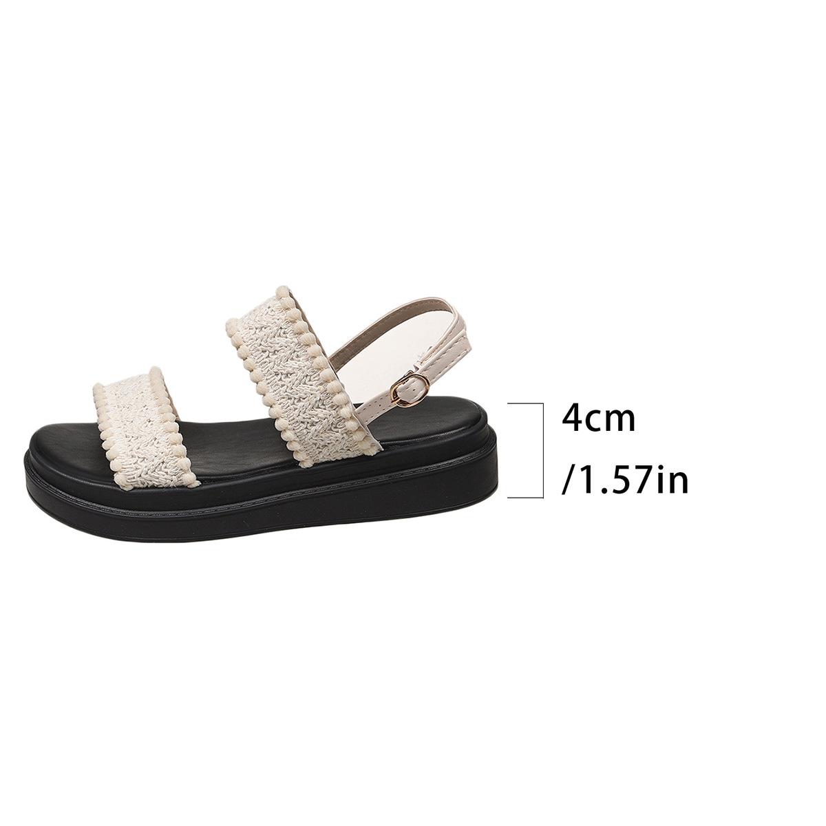 Cloth platform sandals women s summer new large size beach sandals casual Roman sandals 41
Cloth platform sandals women s summer new large size beach sandals casual Roman sandals 41