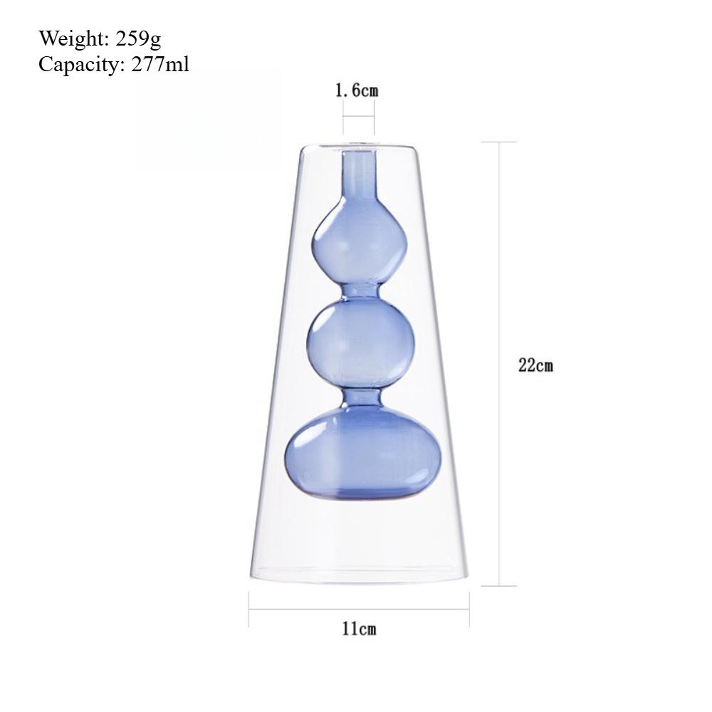 Simple Double-layer Glass Vase for Flower Arrangement Hydroponic Green Plant Vase Wedding Living Home Office Table Decor
Simple Double-layer Glass Vase for Flower Arrangement Hydroponic Green Plant Vase Wedding Living Home Office Table Decor