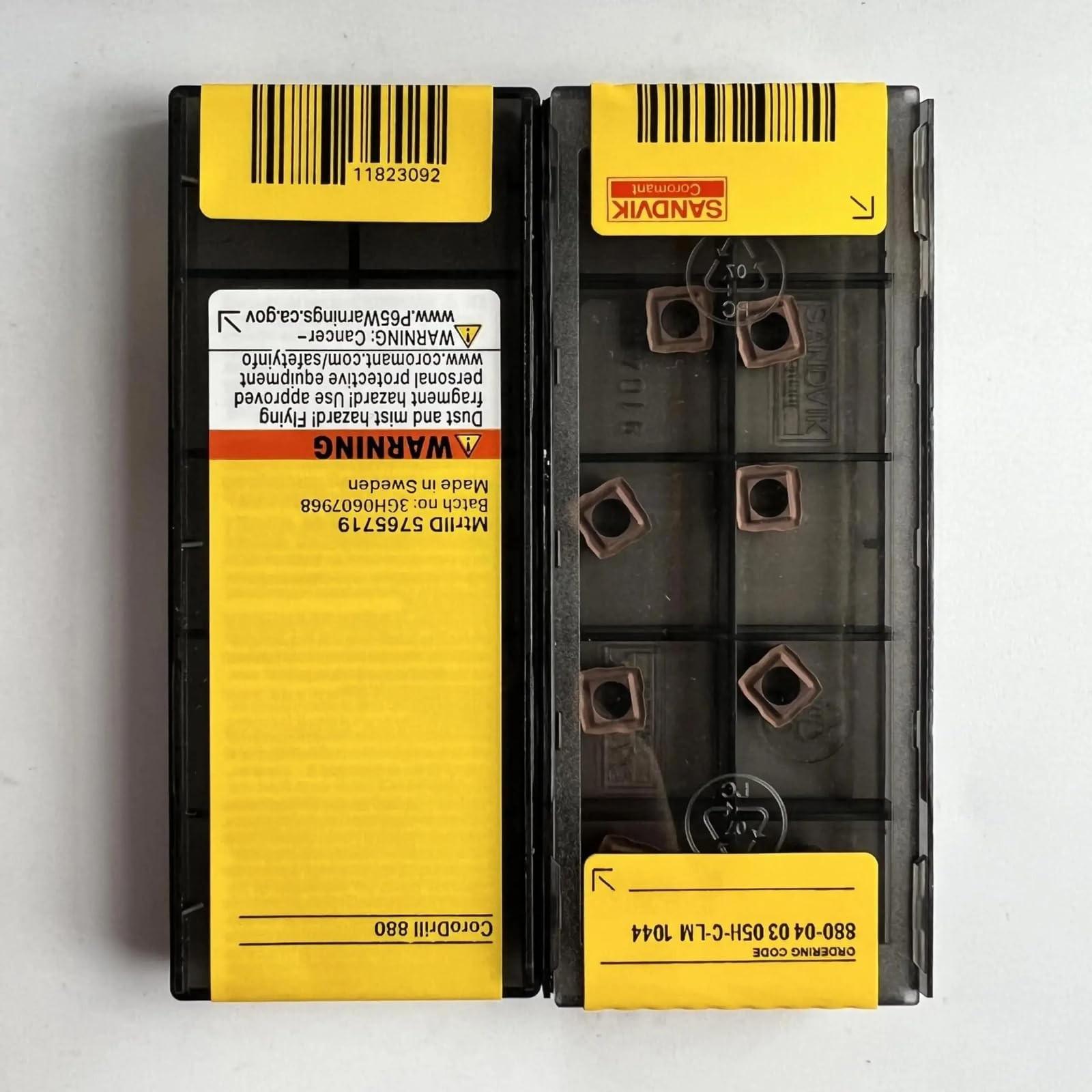 Original Sandvik / 880-040305H-C-LM 1044 / CNC lathe carbide blade 10 PCS
Original Sandvik / 880-040305H-C-LM 1044 / CNC lathe carbide blade 10 PCS