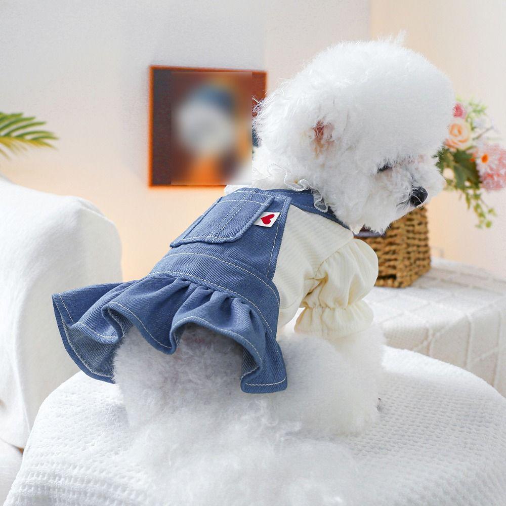 Washable Pet Heartbeat Denim Skirt Cute Dog Denim Dress Cartoon Pet Jeans Skirt Outing L-Style 1
Washable Pet Heartbeat Denim Skirt Cute Dog Denim Dress Cartoon Pet Jeans Skirt Outing L-Style 1