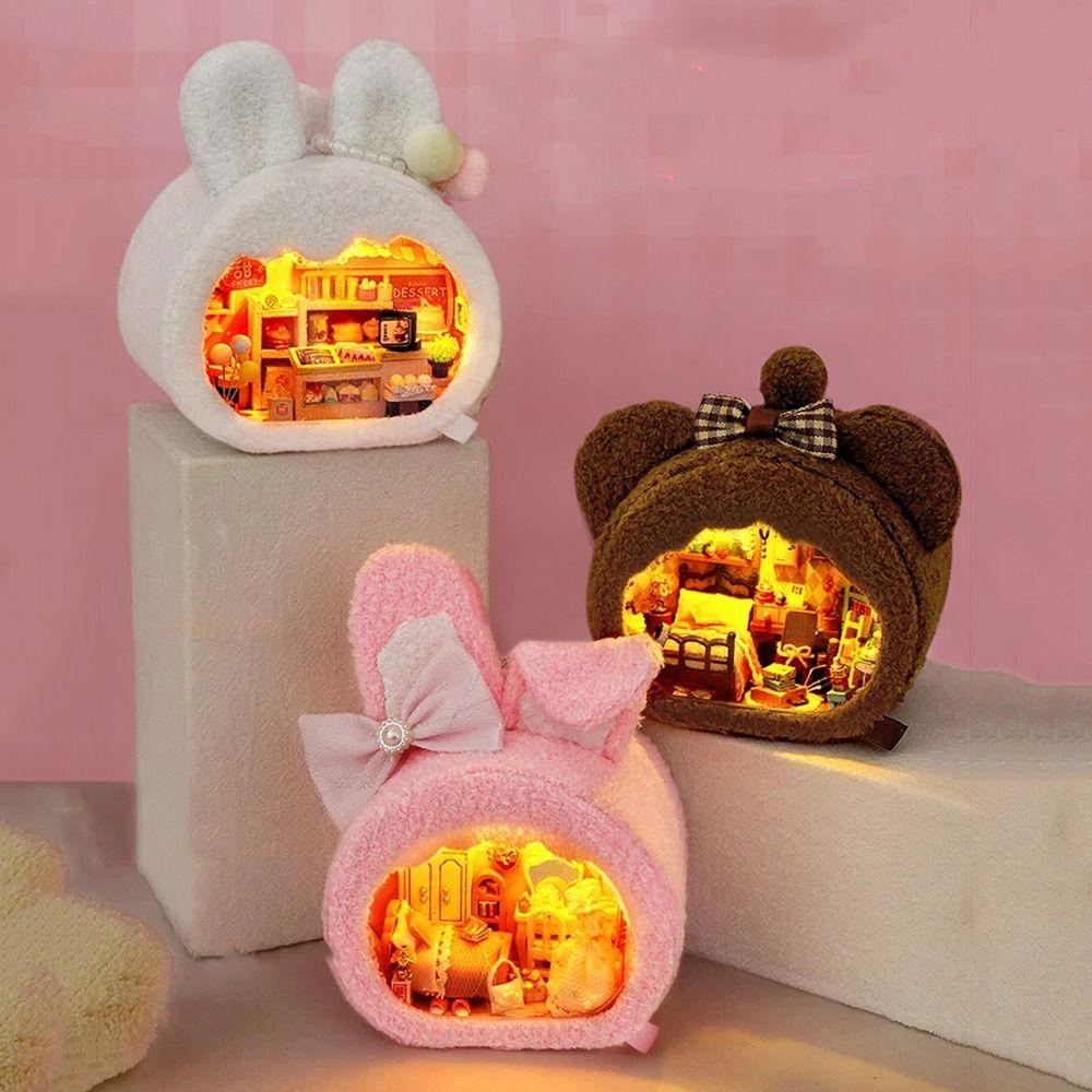 Handmade Small House Making Kit Warm Glow Cute Miniature Building Toys Gift White Rabbit
Handmade Small House Making Kit Warm Glow Cute Miniature Building Toys Gift White Rabbit