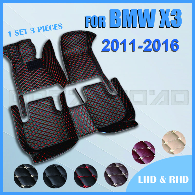 Автомобильные коврики для BMW X3 F25 2011 2012 2013 2014 2015 2016 Изготовленные на заказ автомобильные ковры для ног
Автомобильные коврики для BMW X3 F25 2011 2012 2013 2014 2015 2016 Изготовленные на заказ автомобильные ковры для ног