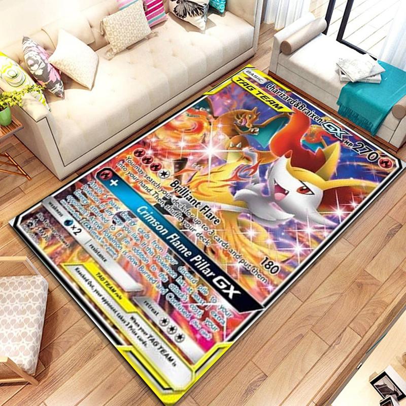 Pokemon Anime Card Pattern Large Area Rug 3D Carpet for Home Living Room Children s Bedroom Sofa Non-slip Kids Doormat Decor M 60cmx90cm
Pokemon Anime Card Pattern Large Area Rug 3D Carpet for Home Living Room Children s Bedroom Sofa Non-slip Kids Doormat Decor M 60cmx90cm