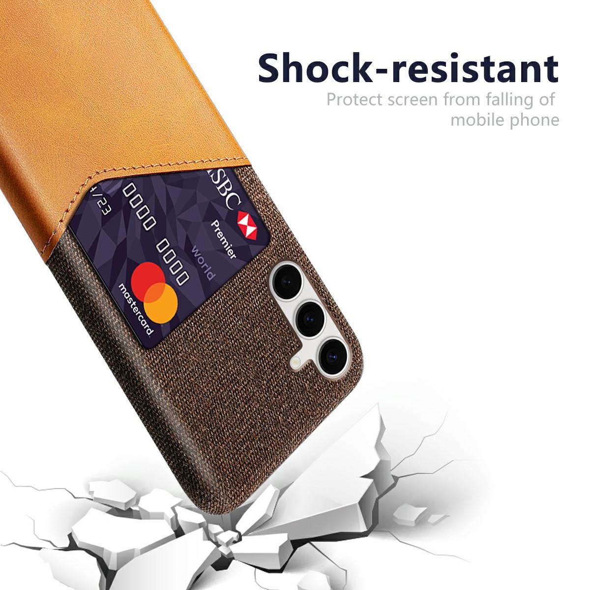 For Samsung Galaxy S25+ Case PU Leather Card Slot Cloth Texture Hard PC Phone Cover Orange
For Samsung Galaxy S25+ Case PU Leather Card Slot Cloth Texture Hard PC Phone Cover Orange