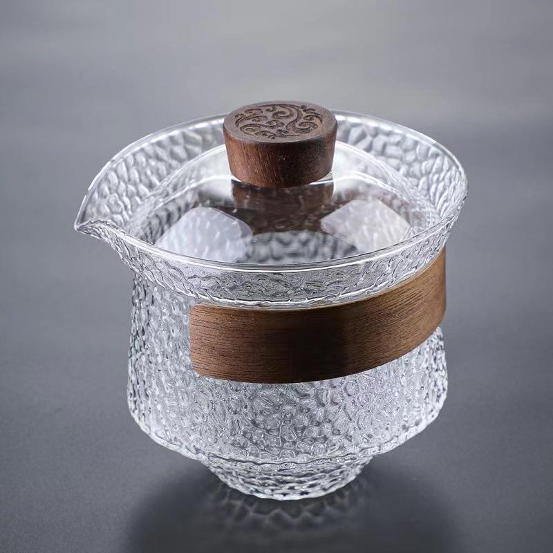 Glass cover bowl teacup Kung Fu tea set Thickened transparent brewing teapot Handmade large tea Muyu cover bowl
Glass cover bowl teacup Kung Fu tea set Thickened transparent brewing teapot Handmade large tea Muyu cover bowl
