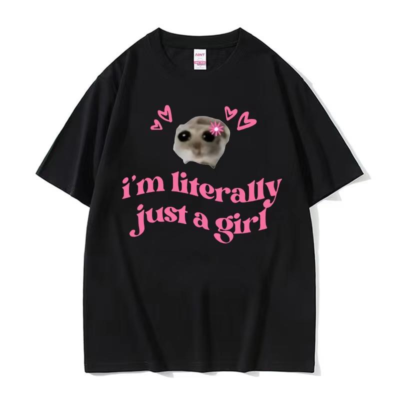 Cute Kawaii Sad Hamster Funny Meme T Shirts Im Literally Just A Girl Print T-shirt Men Women Fashion Casual Short Sleeve T Shirt S разноцветный
Cute Kawaii Sad Hamster Funny Meme T Shirts Im Literally Just A Girl Print T-shirt Men Women Fashion Casual Short Sleeve T Shirt S разноцветный