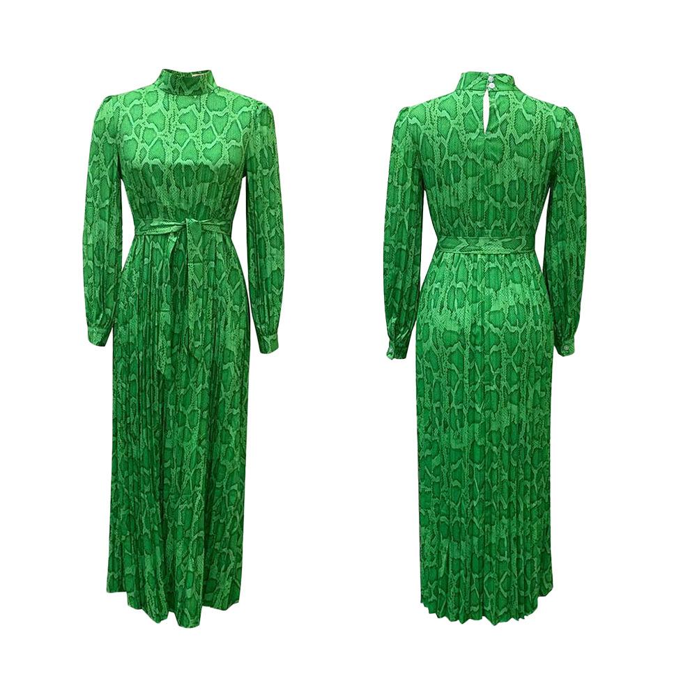 Жіноча модна плісирована бандажна сукня великого розміру весна-осінь Суцільна довга жіноча сукня з принтом XXXL зелений
Жіноча модна плісирована бандажна сукня великого розміру весна-осінь Суцільна довга жіноча сукня з принтом XXXL зелений