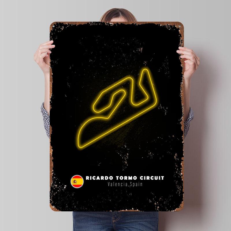 Ricardo Tormo Circuit Metal Poster Customized Wall Art Retro Vintage Tinplate Signs for Interior Decoration Living Room Man Cave 7.9x11.8In(20x30cm)
Ricardo Tormo Circuit Metal Poster Customized Wall Art Retro Vintage Tinplate Signs for Interior Decoration Living Room Man Cave 7.9x11.8In(20x30cm)