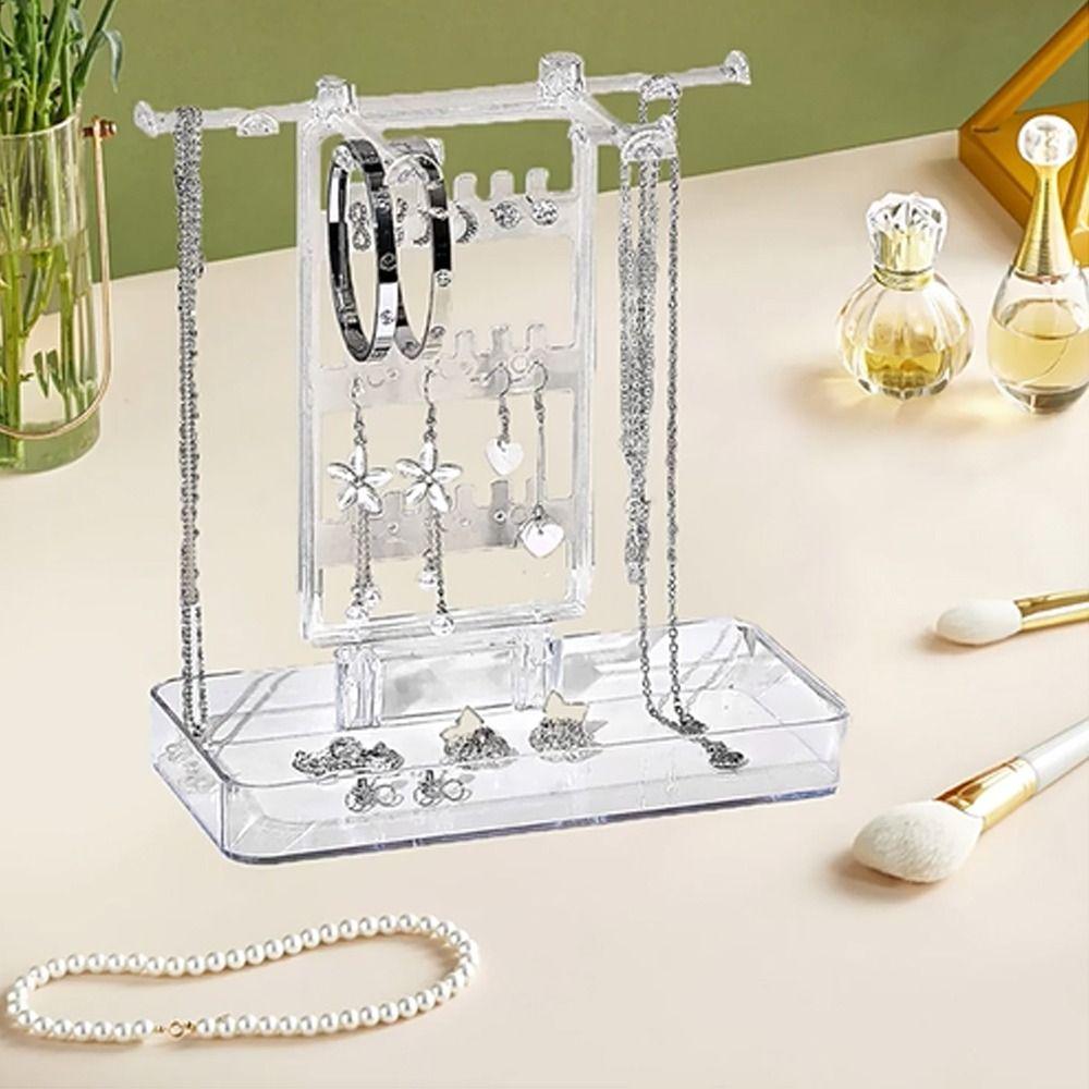 with Base Desktop Jewelry Rack Transparent Necklace Organizer Holder Storage Tray Shopping Mall прозорий
with Base Desktop Jewelry Rack Transparent Necklace Organizer Holder Storage Tray Shopping Mall прозорий