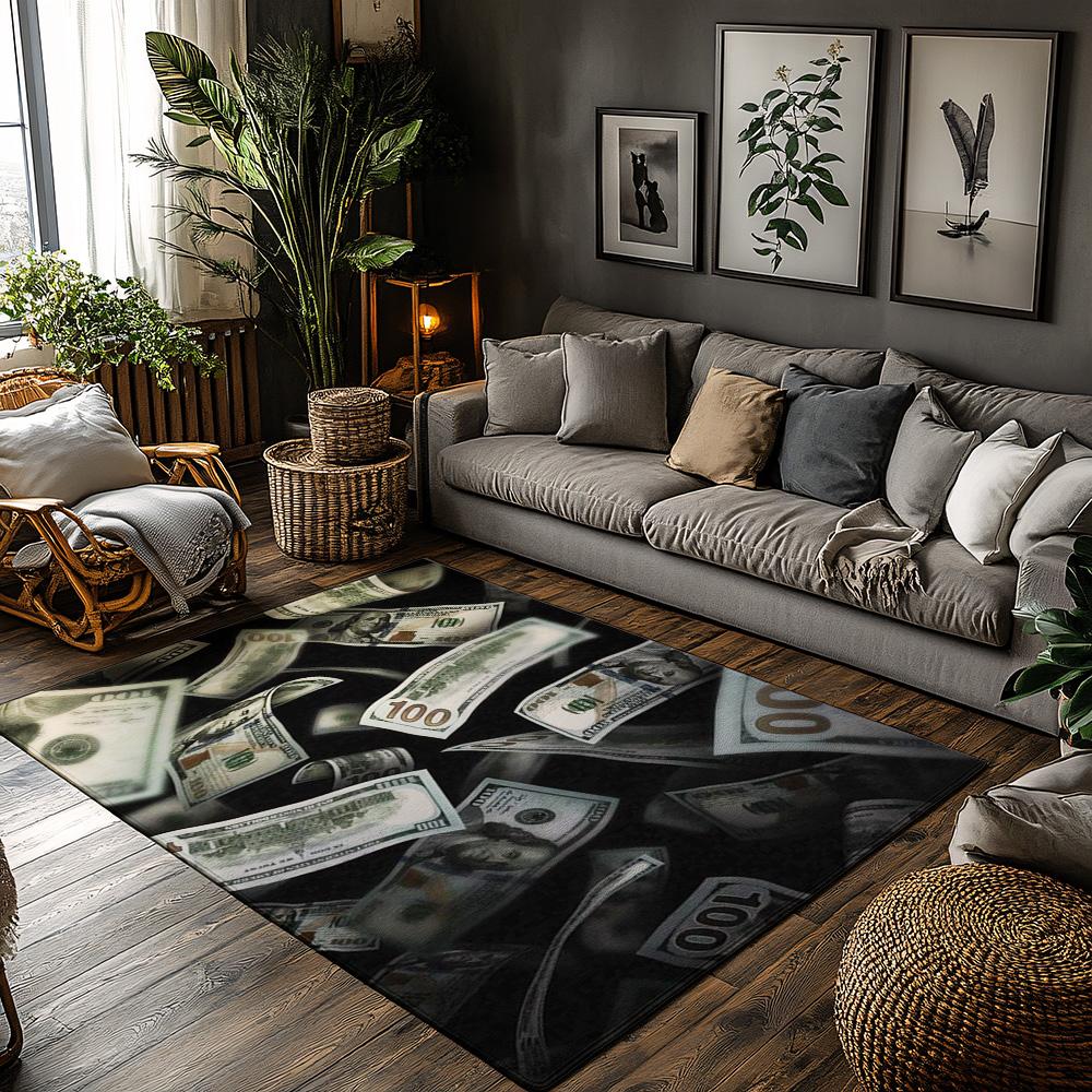 Premium Dollar Print Area Rug,Luxury Cash Design Carpet for Living Room,Thick Pile Sofa Mat with Backing,Modern Home Decor 50x80cm
Premium Dollar Print Area Rug,Luxury Cash Design Carpet for Living Room,Thick Pile Sofa Mat with Backing,Modern Home Decor 50x80cm