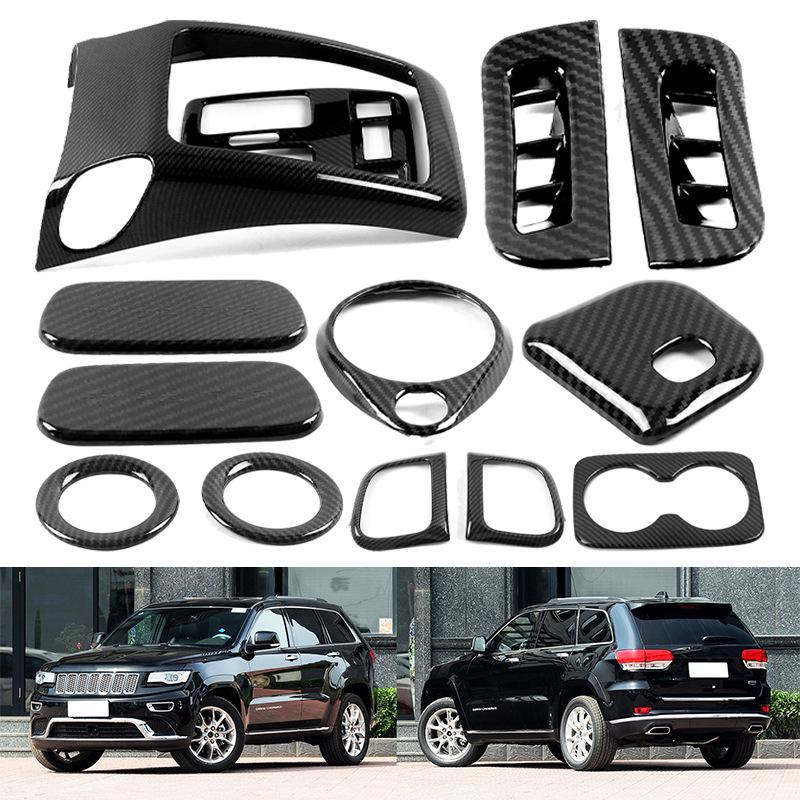 Compatible with 17 Jeep Grand Cherokee models: Air Outlet, Speaker Ring, Cup Holder Frame, Tailgate Handle, and Reading Light.
Compatible with 17 Jeep Grand Cherokee models: Air Outlet, Speaker Ring, Cup Holder Frame, Tailgate Handle, and Reading Light.