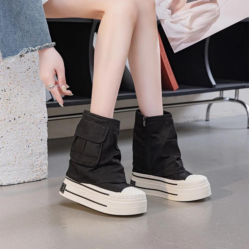 Мода 2025 Новые Женские Всесезонные Холщовые Ботинки Боковая Молния Внутреннее Увеличение Высоты 12 см Ультра Высокий Каблук Карманные Ботильоны Черные Белые 40 чёрный
Мода 2025 Новые Женские Всесезонные Холщовые Ботинки Боковая Молния Внутреннее Увеличение Высоты 12 см Ультра Высокий Каблук Карманные Ботильоны Черные Белые 40 чёрный