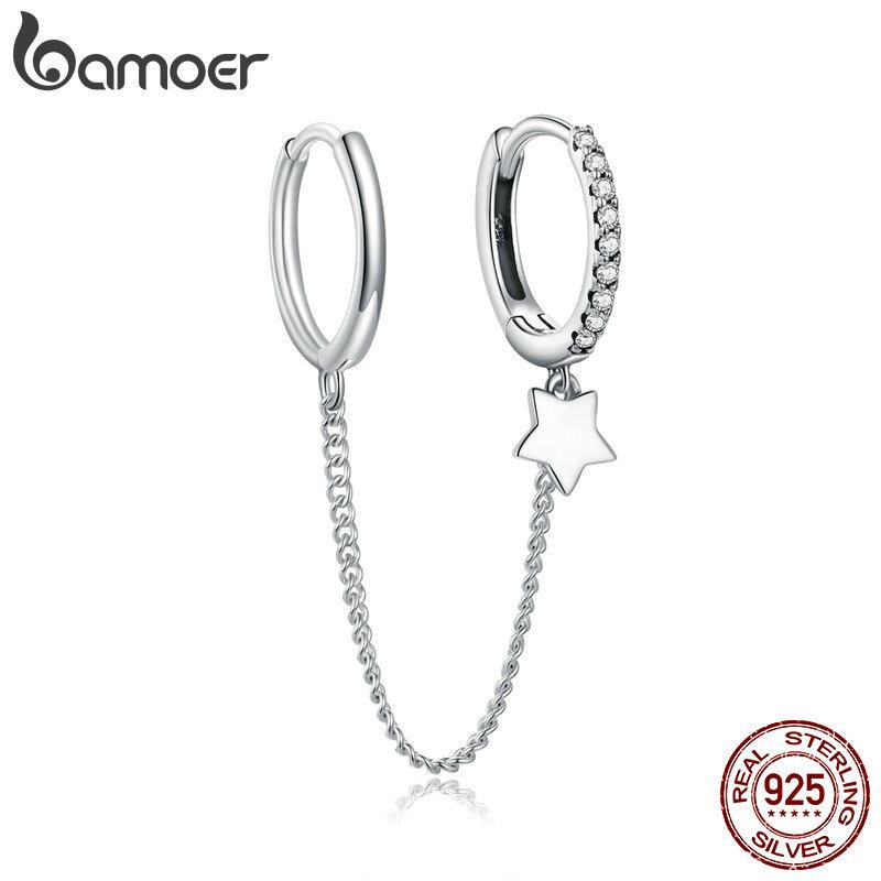 Женские серьги Bamoer из стерлингового серебра 925 пробы со звездами, эффектные элегантные серьги на свадьбу, новинка 2020 года
Женские серьги Bamoer из стерлингового серебра 925 пробы со звездами, эффектные элегантные серьги на свадьбу, новинка 2020 года