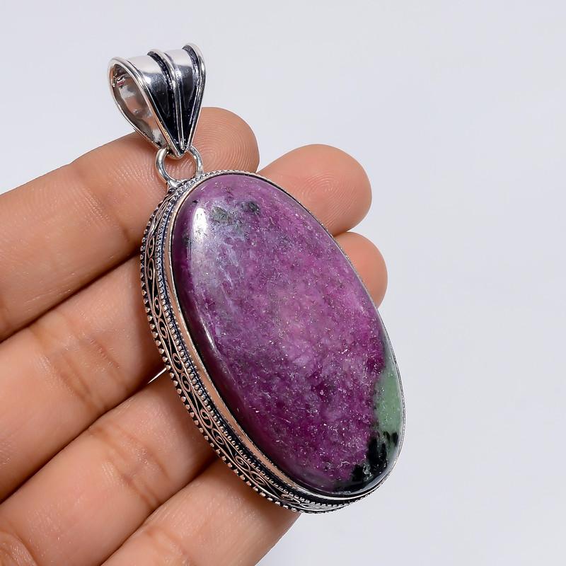 Fabulous Top Grade Qualite 100% Natural Ruby Zoisite Oval Shape Vintage Style Handmade Jewelry 925 Steling Silver Pendant 2.5 WSJ-4921 2.5
Fabulous Top Grade Qualite 100% Natural Ruby Zoisite Oval Shape Vintage Style Handmade Jewelry 925 Steling Silver Pendant 2.5 WSJ-4921 2.5